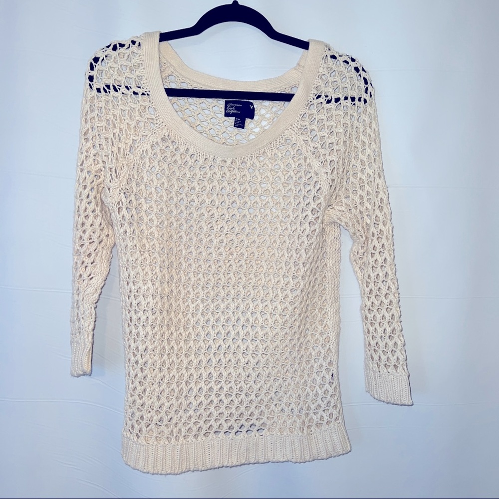 American Eagle Cream Sweater